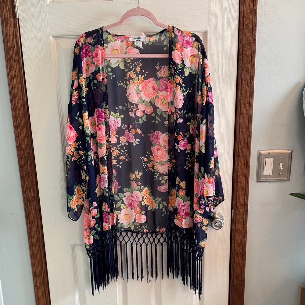 Moa Moa Multicolor Floral Kimono
